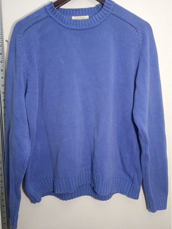St. John's Bay Sweaters - St. John's Bay Blue Cotton Tall Large Pullover Sweater